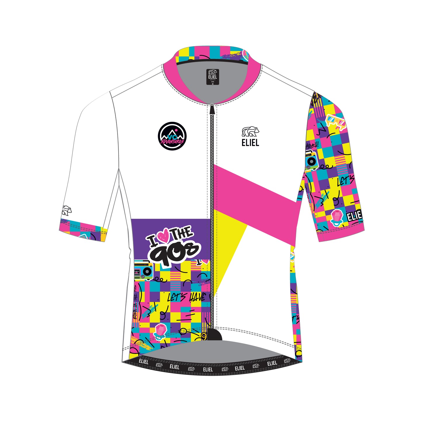 Men's Performance Jersey : VC 90s Kid - White