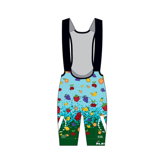 Men's Endurance Bib 9.5" : VC 8Bit Fruit Arcade - Tiffany