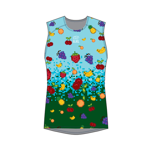 Men's Zuma Base Layer : VC 8Bit Fruit Arcade - Tiffany